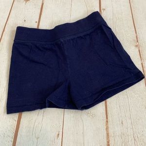 Hanes 100% Cotton Navy Blue Pull On Shorts